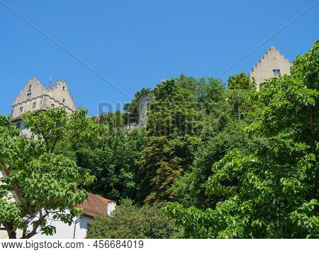 the city of Meersburg at the lake constance