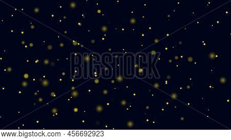 Yellow Sparkling Dust Particles