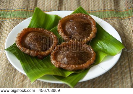North Borneo Home Made Traditional Kuih Penjaram Cake. Sabah Malaysia Traditional Dessert