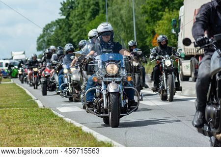 Chelm, Lubelskie, Poland - June 18, 2022: Motorcycle Rally In Chelm For Motokropla 2022