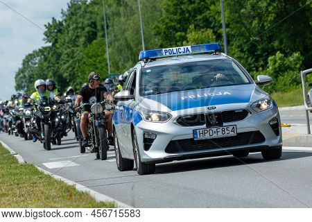 Chelm, Lubelskie, Poland - June 18, 2022: Motorcycle Rally In Chelm For Motokropla 2022