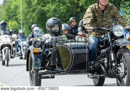 Chelm, Lubelskie, Poland - June 18, 2022: Motorcycle Rally In Chelm For Motokropla 2022