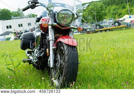 Chelm, Lubelskie, Poland - June 18, 2022: Rally Of Motorcyclists In Chelm At Motokropla 2022, Motorb