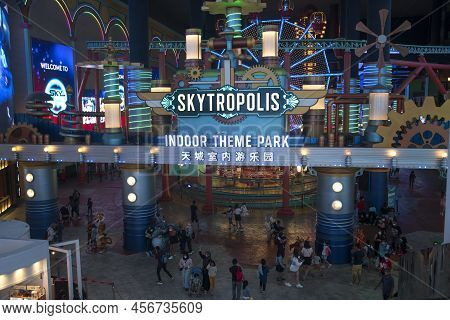 Genting, Malaysia - Jun 10, 2022: View Of The Skytropolis Indoor Theme Park In Resorts World Genting