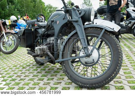 Chelm, Lubelskie, Poland - June 18, 2022: Rally Of Motorcyclists In Chelm At Motokropla 2022, Motorc
