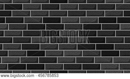 Seamless Black Brick Wall