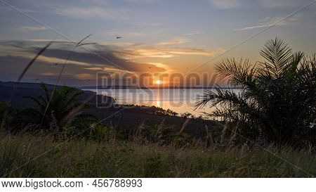 Colorful Sunset Near Kalangala (ssese Islands, Uganda) On Lake Victoria