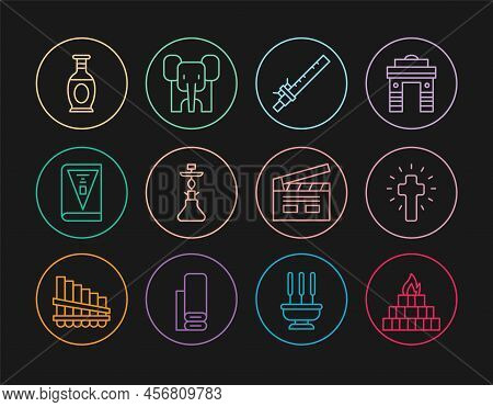 Set Line Yagna, Christian Cross, Bamboo Flute Indian, Hookah, India Constitution Day, Indian Vase, B