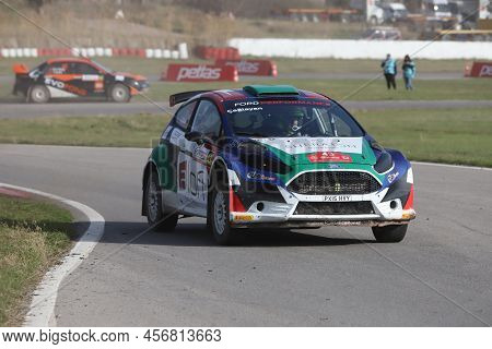 Kocaeli, Turkey - December 26, 2021: Caglayan Celik Drives Ford Fiesta R5 Of Castrol Ford Team Turke
