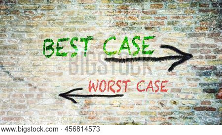 Street Sign The Way To Best Versus Worst Case