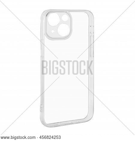 Silicone Phone Case, Transparent, Isolated On White Background