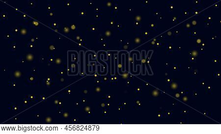 Yellow Sparkling Dust Particles