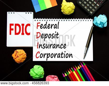 Fdic Federal Deposit Insurance Corporation Symbol. Concept Words Fdic Federal Deposit Insurance Corp