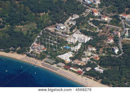 Vista aerea su Parga Grecia