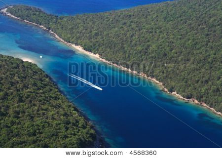 Vista aerea su Sivota Grecia