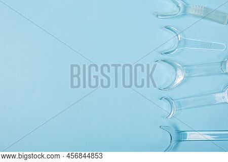 Set Of Several Retractor Dental Lip Retractor Access To The Oral Cavity. Wide Mouth Opening For A De