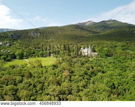 Massandra Palace Of Emperor Alexander Iii Is Located In The Upper Massandra On The Southern Coast Of