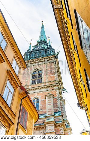 The German Church, Swedish: Tyska Kyrkan, Aka St. Gertrudes Church In Old Town Of Stockholm, Sweden.