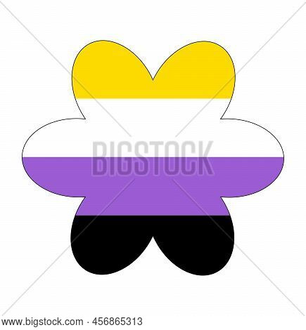 Non-binary Pride Community Flag, Lgbt Symbol. Sexual Minorities Identity. Illustration