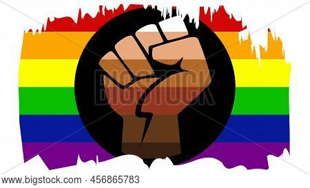 Qtpoc, Qpoc Lgbt Flag. For People Who Are Non-caucasian Meaning Qtpoc Includes Black, Latinx, Asian,