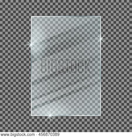 Glass Plate Isolated On A Transparent Background