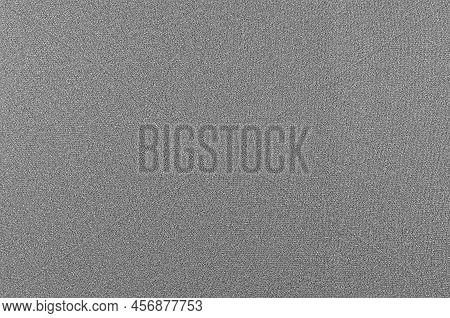 Grey Polyester Fabric Background Texture, Large Detailed Textured Horizontal Macro Closeup, Abstract