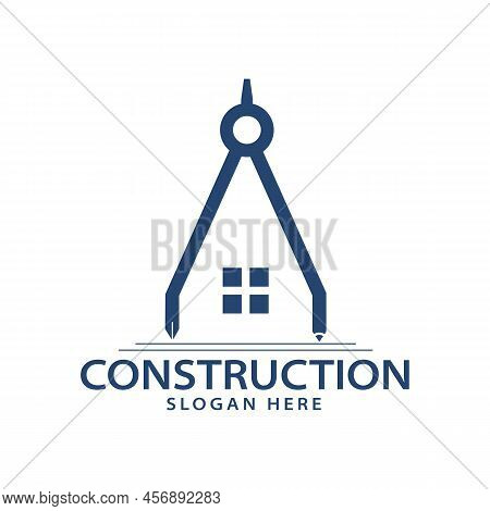 Construction Realestate Building Logo Design Template