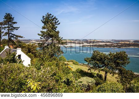 Chausey Island Landscape And Coast In Brittany, France