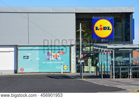 Prestatyn, Uk. Jun 22, 2022. Lidl Have A Modern Supermarket In The North Wales Town Of Prestatyn