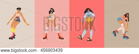 Hand Drawn Vector Abstract Flat Stock Modern Graphic Contemporary Illustrations Characters Collectio