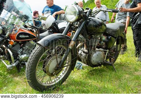 Chelm, Lubelskie, Poland - June 18, 2022: Rally Of Motorcyclists In Chelm At Motokropla 2022, Motorc