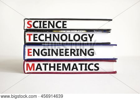 Stem Science Technology Engineering Mathematics Symbol. Words Stem Science Technology Engineering Ma