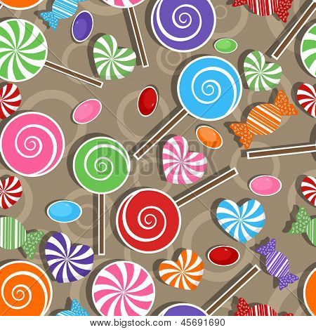 Candy Party Feier, nahtlose Hintergrundmuster