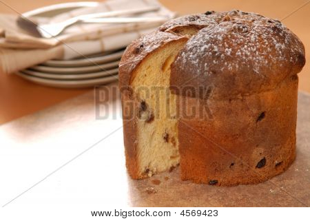 italienische Panettone Brot