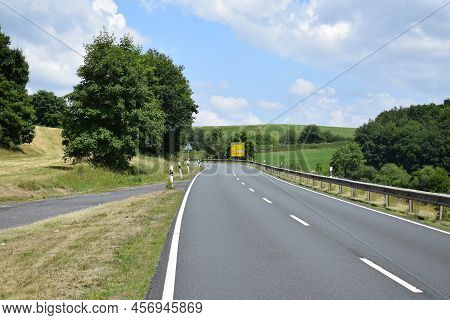 Road From Mosel Valley Up To Eifel And Autobahn A48