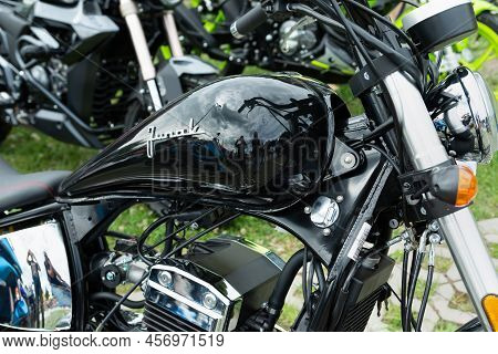 Chelm, Lubelskie, Poland - June 18, 2022: Motorcycle Exhibition In Chelm At Motokropla 2022, Motorcy