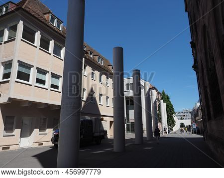 Nuernberg, Germany - Circa June 2022: Strasse Der Menschenrechte Translation The Way Of Human Rights