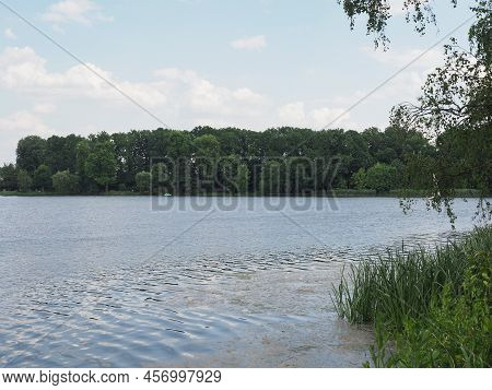 Kleiner Dutzendteich Lake In Nuernberg