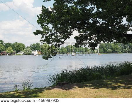 Kleiner Dutzendteich Lake In Nuernberg