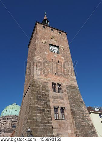 Weisser Turm White Tower In Nuernberg