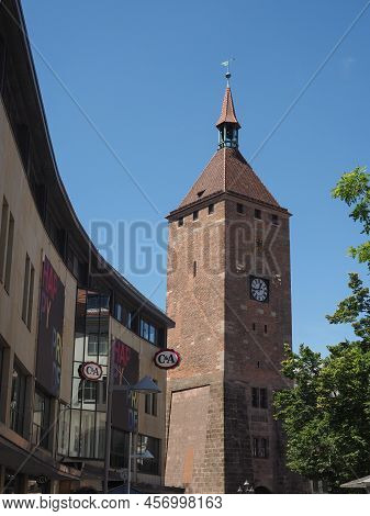 Weisser Turm White Tower In Nuernberg