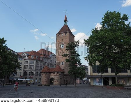 Weisser Turm White Tower In Nuernberg