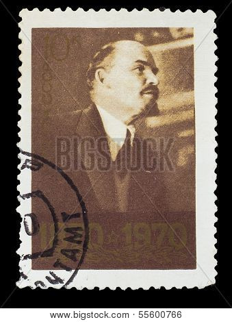 USSR - CIRCA 1970: A Stamp printed in USSR, shows portrait of le