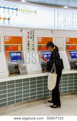 Buying Train Ticket in Fukuoka