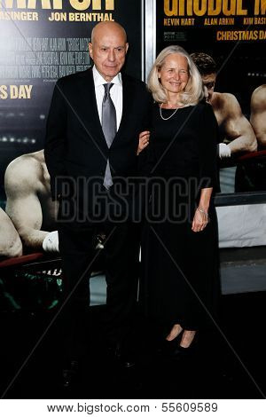 NEW YORK-DEC 16: Actor Alan Arkin and wife Suzanne Newlander attend the world premiere of 