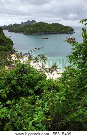 Angthong national marine park close to Koh Samui, Thailand