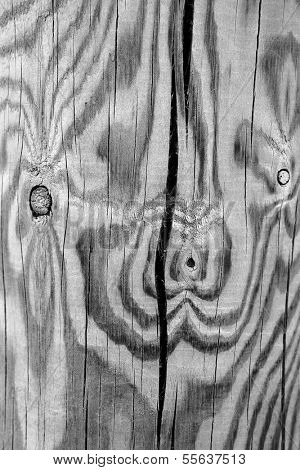 Cracked wood texture with natural pattern.
