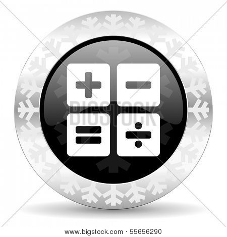calculator christmas icon