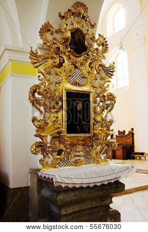LITOVEL, CZECH REPUBLIC CIRCA MARCH 2011 - Interior of church of Saint Mark