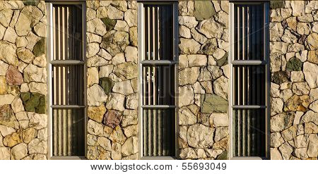 Rock Windows Wall